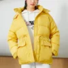 Giacca con cappuccio Cargo Taglie asiatiche “Giallo”