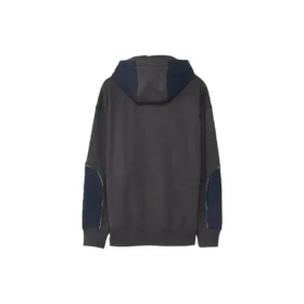 Giacca con cappuccio e zip da uomo Converse x Paria Farzaneh Crossover Splicing, blu
