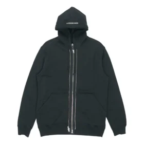 Giacca con cappuccio e zip integrale Uomo Nero