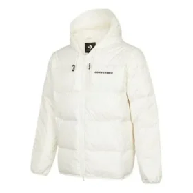 Giacca con cappuccio imbottita in piuma Taglie asiatiche “Bianco”