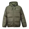 Giacca con cappuccio imbottita in piuma Taglie asiatiche “Cargo Khaki”
