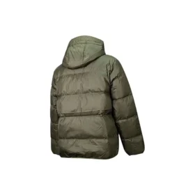 Giacca con cappuccio imbottita in piuma Taglie asiatiche “Cargo Khaki”