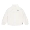 Giacca con colletto morbido e logo Stay Warm, taglie asiatiche “Bianco”