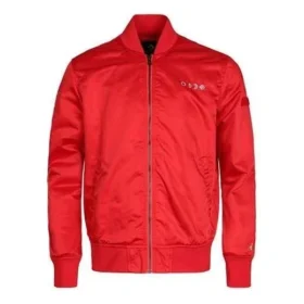 Giacca da baseball casual sportiva con colletto alto Taglie asiatiche “Rosso”