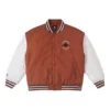 Giacca da baseball imbottita Taglie asiatiche “Bianco Marrone”