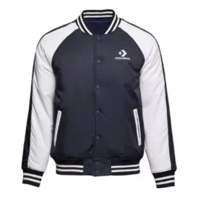 Giacca da baseball reversibile Taglie asiatiche “Nero Bianco”