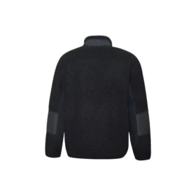 Giacca da uomo Converse Splicing Stay Warm con collo alto, nera