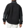 Giacca da uomo Converse Splicing Stay Warm con collo alto, nera