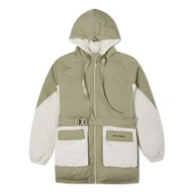 Giacca da uomo taglie asiatiche “Verde oliva e bianco”