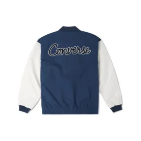 Giacca in tessuto a maglia a catena Taglie asiatiche “Blue White”