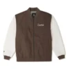 Giacca in tessuto a maglia a catena Taglie asiatiche “Earthy Brown”