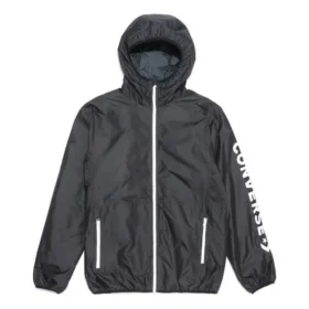Giacca leggera antivento con logo Taglie asiatiche “Nero”