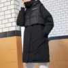 Giacca lunga convertibile Taglie asiatiche “Nero”