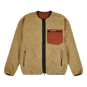 Giacca reversibile in pile con logo Stay Warm