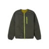 Giacca reversibile in pile con logo Stay Warm, verde