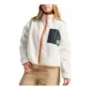 Giacca reversibile Sherpa con zip integrale Taglie asiatiche “Egret Black”
