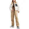 Giacca reversibile Sherpa con zip integrale Taglie asiatiche “Egret Black”