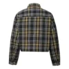 Giacca reversibile stile camicia Taglie asiatiche “Black Grey”