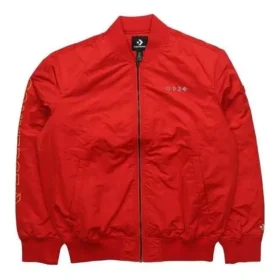 Giacca sportiva casual corta con collo alto Taglie asiatiche “Rosso”