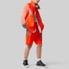 Giacca sportiva casual da uomo Converse x Feng Chen Wang con cuciture a contrasto, arancione
