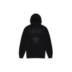 Giacca sportiva con cappuccio e logo sul retro Converse x Slam Jam da uomo, nera