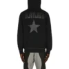 Giacca sportiva con cappuccio e logo sul retro Converse x Slam Jam da uomo, nera