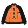 Giacca Varsity imbottita Converse x Vince Staples Taglie asiatiche “Black Orange”