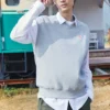Gilet in maglia a doppia trama, taglie asiatiche “Grigio”