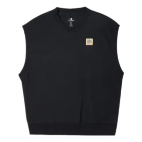 Gilet in maglia a doppio twill Taglie asiatiche “Nero”