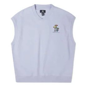 Gilet in maglia felpata a spina di pesce Taglie asiatiche “Viola”