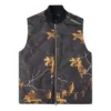 Gilet in piuma reversibile con stampa Realtree Taglie asiatiche “Nero”