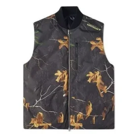 Gilet in piuma reversibile con stampa Realtree Taglie asiatiche “Nero”