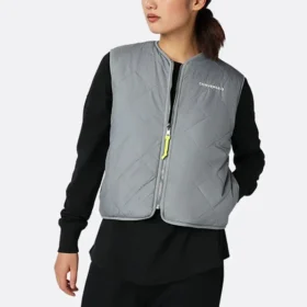 Gilet reversibile Sherpa Taglie asiatiche “Grigio”