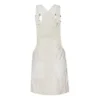 Gonna con bretelle casual Taglie asiatiche “Bianco”