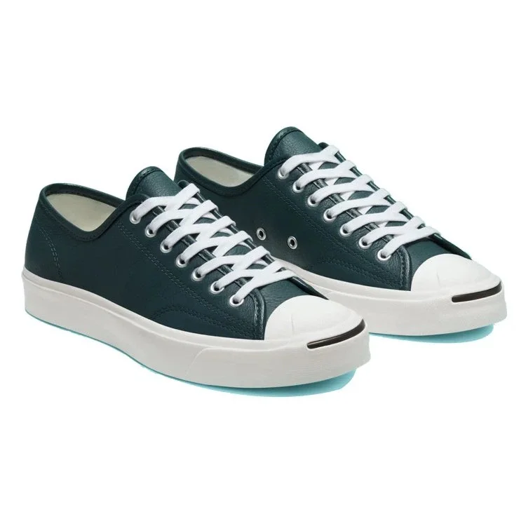 Jack Purcell in pelle con colori stagionali “Verde Bianco”