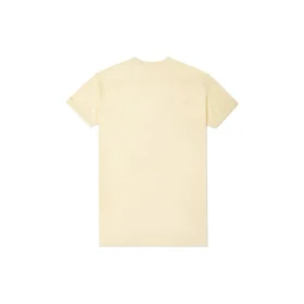 Logo ricamato, vestibilità ampia, casual, maniche corte, taglie asiatiche “Giallo chiaro”