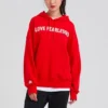 Love The Progress 2.0 Felpa con cappuccio oversize Taglie asiatiche “Rosso”