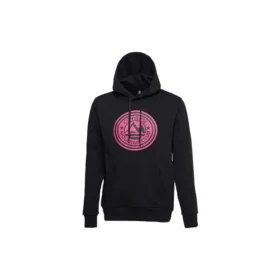 Maglia nera con grande logo sul petto