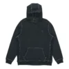 Maglia sportiva nera con logo ricamato