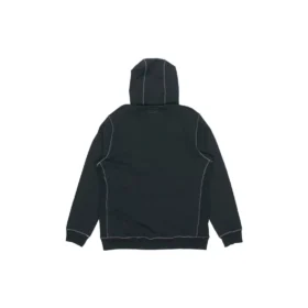 Maglia sportiva nera con logo ricamato