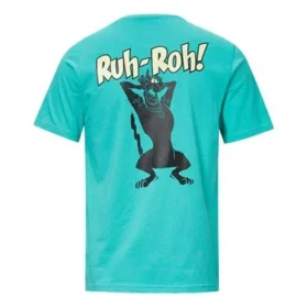 Maglietta a maniche corte blu da uomo Converse x Scooby Doo Crossover Cartoon