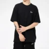 Maglietta a maniche corte Converse Classic Chuck da uomo con stampa, nera