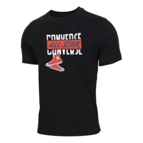 Maglietta a maniche corte Dangling Chuck Taglie asiatiche “Black”