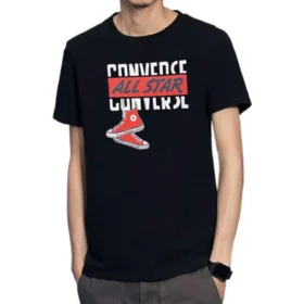 Maglietta a maniche corte Dangling Chuck Taglie asiatiche “Black”
