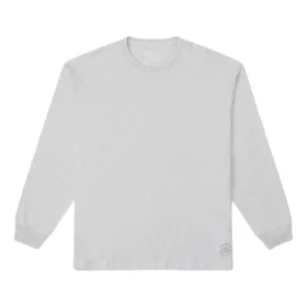Maglietta a maniche lunghe con logo ricamato Gold Standard Taglie asiatiche “Grigio”