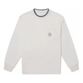 Maglietta a maniche lunghe Retro Chuck con taschino in tessuto fiammato Taglie asiatiche “Bianco” Maglietta a maniche lunghe Retro Chuck con taschino in tessuto fiammato Taglie asiatiche “Bianco”