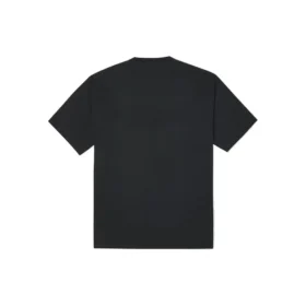 Maglietta casual da uomo Converse con stampa, traspirante, a maniche corte, nera