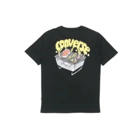 Maglietta casual sportiva a maniche corte Converse da uomo, nero