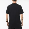 Maglietta casual sportiva traspirante a maniche corte Converse Chuck Pattern da uomo, girocollo, nera