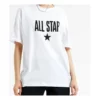 Maglietta Chuck Taylor All Star taglie asiatiche “White Black”